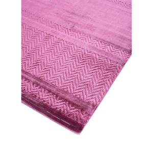 พรมไหมไผ่สีชมพูและสีม่วงลายทางทำมือ-HBS-01 - Product Image 2