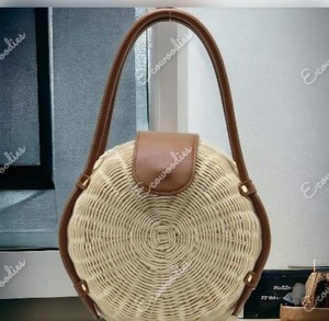 Elegant Appearance New Simple Shoulder <b>Straw</b> Woven <b>Bag</b> Summer Vacation Hand Woven <b>Bag</b> Fashion Seaside Women's <b>Straw</b> <b>Bag</b> - Product Image 6