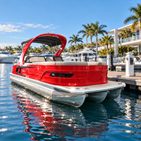 Yacht Tritoon Compact Haut de Gamme Certifié CE de 27 pieds à Vendre – Bateau de Luxe Personnalisé pour Fêtes, Ponton de Vacances, Bateau de Transport de Passagers, Vente en Gros Commerciale