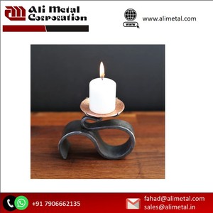 luxurious metal glass wedding candlestick road guide dining table center metal <b>candle</b> <b>holder</b> Customizable Design - Product Image 3