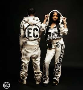 Proveedor parche desgastado lavado ácido Zip Up Sweatsuit acampanado con capucha y pantalones de chándal conjunto de chándal para hombres - Product Image 4