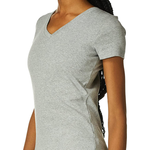 T-shirt vert à fossettes personnalisé de haute qualité pour femmes T-shirt blanc 100% coton à épaules tombantes de luxe lourd pour femmes OEM - Product Image 5