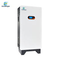 Batterie au lithium LiFePO4 de 15,36 kWh, 51,2 V, 300 Ah, sur pieds avec roues, pour stockage d'énergie solaire domestique