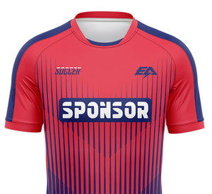 Haute qualité 100% Polyester Logo personnalisé couleur maillot de football tissu doux nom personnalisé numéro haut fabriqué par Club - Product Image 4