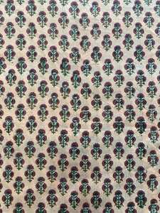 ปลาแซลมอนสีชมพู Sangria สีแดงอินเดียดอกไม้มือบล็อกพิมพ์ผ้าฝ้าย 100% ผ้าตามลานเสื้อผ้าผู้หญิงผ้าม่าน - Product Image 6