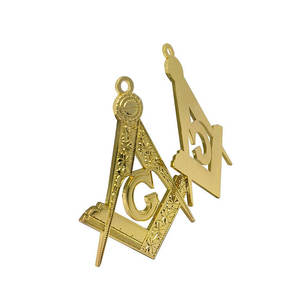 Conjunto de Collar y Joyas Masónicas Personalizadas para Oficiales de Logia, Accesorios de Logia de Alta Calidad - Product Image 1