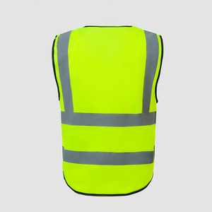 Chaleco DE SEGURIDAD reflectante de alta visibilidad para trabajo de construcción de seguridad industrial con logotipo personalizado multicolor barato con bolsillos - Product Image 5