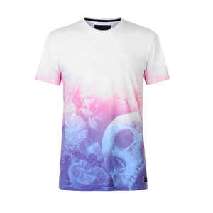 Camiseta de sublimación de color sólido personalizada al por mayor, ropa deportiva transpirable, camiseta de sublimación para hombre - Product Image 3