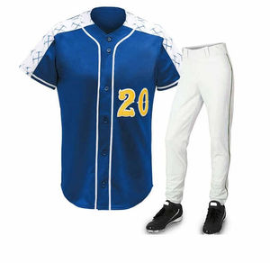 Uniforme de béisbol de poliéster 100% personalizado de alta calidad para hombres, ropa deportiva de nuevo estilo, ropa de equipo transpirable - Product Image 4