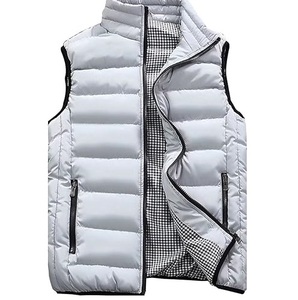 Chaqueta de Invierno sin Mangas, Acolchada, Impermeable, Transpirable, con Cierre de Cremallera, Bolsillos con Burbujas, Chaqueta con Bolsillos Delanteros - Product Image 4