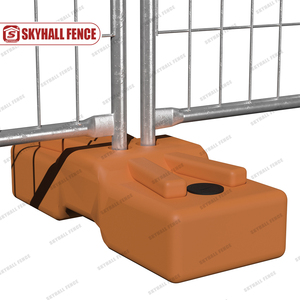 Barrière provisoire mobile galvanisée <span class=keywords><strong>de</strong></span> construction avec les bases en plastique Anti-UV - Product Image 1