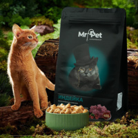 Sac de nourriture pour animaux de compagnie à fond plat à impression numérique rapide Offre Spéciale avec joint latéral à huit côtés pour l'emballage d'aliments pour chiens et chats