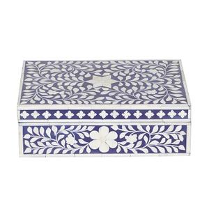 Offre spéciale Incrustation d'os en MDF de luxe Solution de stockage de bijoux personnalisée avec boîte de rangement en résine Modèle écologique du dernier modèle - Product Image 1