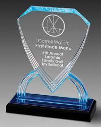 2025 Stunning Frosted Acrylic & Bronze Award with <b>Engraved</b> Logo Durable Recyclable Recognition Piece for Achievements Excellence - Product Image 3