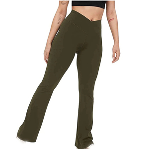 Leggings Scrunch pour femmes Pantalon de yoga côtelé avec effet lifting Coupe de compression de haute qualité et ceinture élastique - Product Image 5