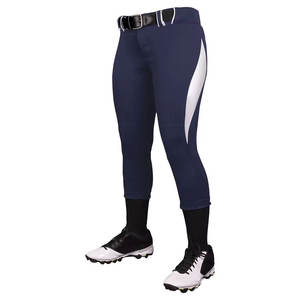 Pantalon de softball pour femmes adultes avec passepoil personnalisé pantalon de softball de baseball Trous vente en gros de pantalons de baseball de softball pour femmes - Product Image 2