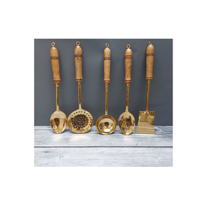 100% Best Quality <b>Soup</b> Ladle <b>Spoon</b> for Home and Hotel Kitchen Brass <b>Spoon</b> Food Grade 6 Pieces Set for Low Price - Product Image 1