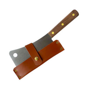 Funda de cuero de estilo rústico para cuchillos de hoja fija, bucle para transporte de cinturón para Bushcraft y caza, personalizable OEM - Product Image 3