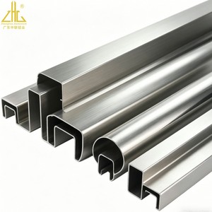 Perfil de Pasamanos <span class=keywords><strong>en</strong></span> U de Aluminio 6063-T5 para Barandilla de Escalera, Balaustrada de Vidrio, Baranda de Balcón, Extrusión de Aluminio - Product Image 1