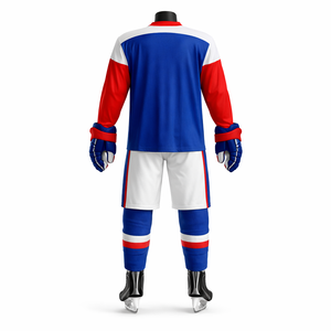 Ensemble de maillots de hockey sur glace personnalisés, uniforme d'équipe, maille respirante, impression par sublimation, fabricant OEM ODM en gros - Product Image 2