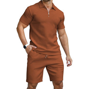 Nuevo Conjunto de Shorts Casuales de Verano para Hombre de Talla Grande, Traje Deportivo de Dos Piezas con Tela Transpirable de Secado Rápido, Estilo Urbano - Product Image 6