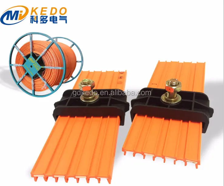 MKD- 80A conductor rails power rail with High quality copper safty rail for crane industry, automation equipment