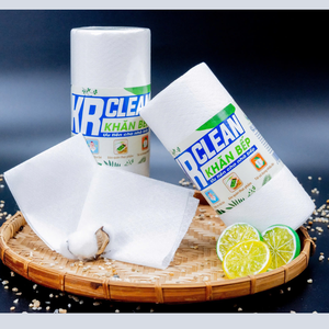 Krclean 200 feuilles 20x25cm torchons à vaisselle en microfibre super absorbants tissu non tissé blanc pour table de cuisine durable - Product Image 6