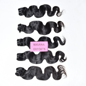 Vietnamese Manufactured Cuticle Aligned Weaving Natural Black Color Indian Hair Women's Raw Deep Wave <b>Cheap</b> Wholesale <b>Extensions</b> - Product Image 1