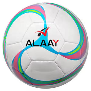 Alaay Ballon de football personnalisable de haute qualité Ballon de football en cuir bon marché pour l'entraînement Imprimés personnalisés - Product Image 1