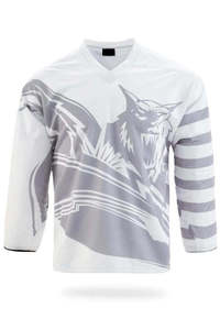 Maillot de hockey sur glace personnalisé en polyester respirant, impression par sublimation numérique, logo brodé devant et derrière, séchage rapide - Product Image 3