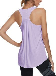 Precio barato nuevo poliéster personalizado/elastano Casual verano transpirable culturismo gimnasio desgaste Fitness músculo chaleco Tanktop para mujer - Product Image 4