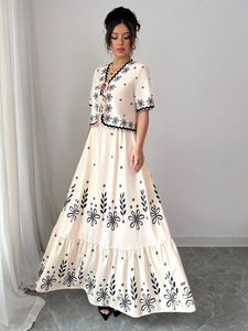 ชุดเซ็ต 2 ชิ้น ผ้าชีฟองผสมคอตตอน 100% สไตล์ลำลอง ลายเรียบ สำหรับฤดูร้อน - Product Image 3