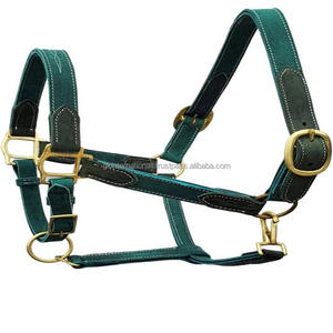 Remium-cabestro de caballo con costuras elegantes y acolchado suave, herrajes ajustables de latón - Product Image 3