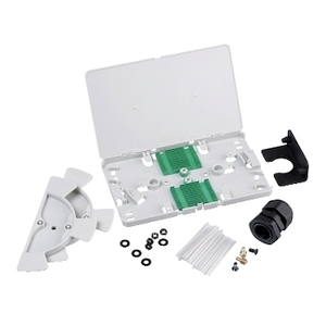 Kit de Bandeja de Empalme por Fusión 1U para SCHNEIDER ELECTRIC, Bandejas para Cables de 24 Fibras, Capacidad Máxima - Product Image 1