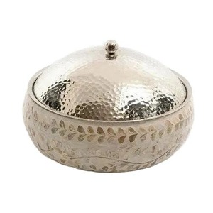 Hotpot redondo de estilo árabe de lujo hecho a mano, precio barato, venta al por mayor, cazuelas de madera, diseño de Metal - Product Image 1