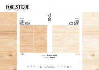 Carreaux en céramique de porcelaine émaillée 600x600 mm, imitation bois, finition mate rustique brun pin, 2x2 pieds, carreaux italiens pour intérieur et extérieur