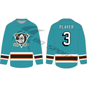 Maillots de hockey sur glace à sublimation personnalisée, tissu durable de haute qualité, uniformes d'équipe personnalisés, maillots de hockey brodés avec logo - Product Image 6