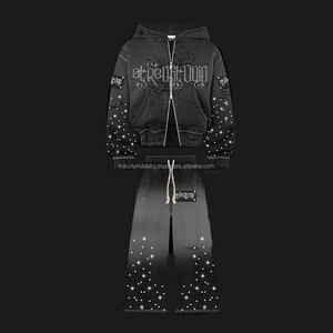 ชุดวอร์มผ้าคอตตอนผ้าฟลีซเทอร์รี่เสื้อสวมหัวสำหรับผู้ชายไซส์ XL ซักกรด & DTG พิมพ์ลาย100% ตามสั่ง - Product Image 2