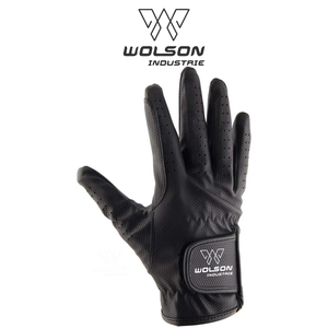 Guantes de equitación personalizados de alto producto unisex profesional de Wolson Industry hechos de cuero PU para equitación deportiva - Product Image 5