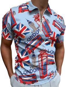 Polo informal ajustado al por mayor, Polo de manga corta de secado rápido con cuello bordado y gráfico, Polo transpirable para verano - Product Image 3