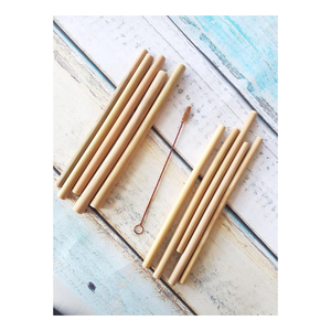 ชุดหลอดไม้ไผ่ย่อยสลายได้พร้อมบรรจุภัณฑ์เพื่อสิ่งแวดล้อมสำหรับใช้ในโรงเรียนร้านอาหารโรงแรมและสตรีทฟู้ด - Product Image 3