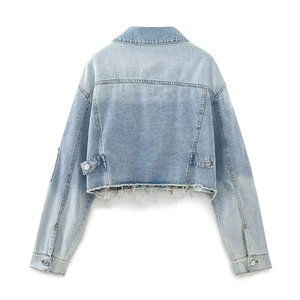 New Fashion High Quality Unisex Denim Jacket Wholesale Price Custom Made Denim Jackets for men & Women - Product Image 3