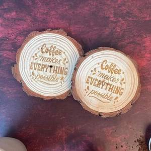 Posavasos Decorativo de Madera con Diseño Artístico, Alta Calidad, Estilo Bohemio, Hecho a Mano, Ecológico, para Mesa de Centro - Product Image 6