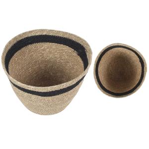 Maceta de yute moderna y elegante, solución de organización del hogar con acabado verde Crema para Decoración de mesa, florero de yute - Product Image 2