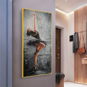Peinture sur toile de danseuse de ballet, design élégant de nature morte - Product Image 5