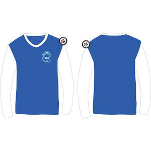 Zeta Phi Beta Soror personalizado mujeres Slim Fit manga larga deportes camisetas entrenamiento Yoga Tops cuello en V ropa activa camiseta - Product Image 6