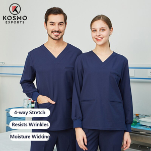 Uniformes Médicos de Moda Unisex para Hombre y Mujer, Conjunto de Uniformes de Enfermería, Lavable, Antiarrugas - Product Image 6