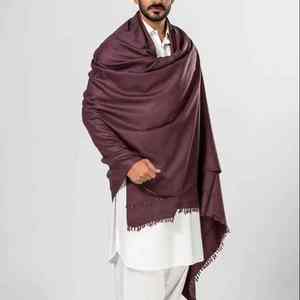 Men Premium Solid Wool <b>Shawl</b> Winter Soft Warm Breathable Traditional Elegant <b>Wrap</b> - Product Image 6