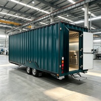 Nouvelle remorque de type conteneur de 16 pieds pour la vente de café, hamburgers, frites, glaces, barbecue – Bus de restauration mobile