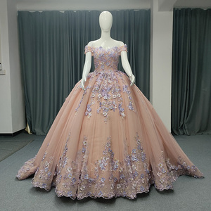 ANY199 ชุดราตรีงานเลี้ยงแบบมีดอกไม้ประดับหวานๆ สไตล์โมเดิร์น - Product Image 1